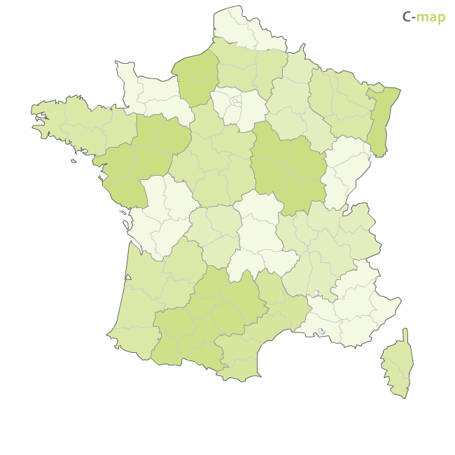 Carte des régions